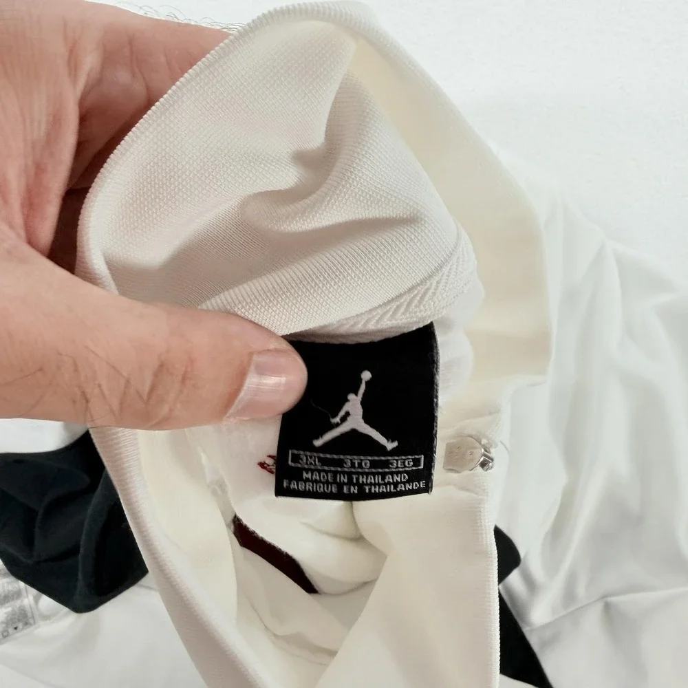 Jordan Jacket Mens 3XL White Red Black Full Zip Track Colorblock Jumpman Logo